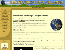 Tablet Screenshot of earthworksecovillage.com